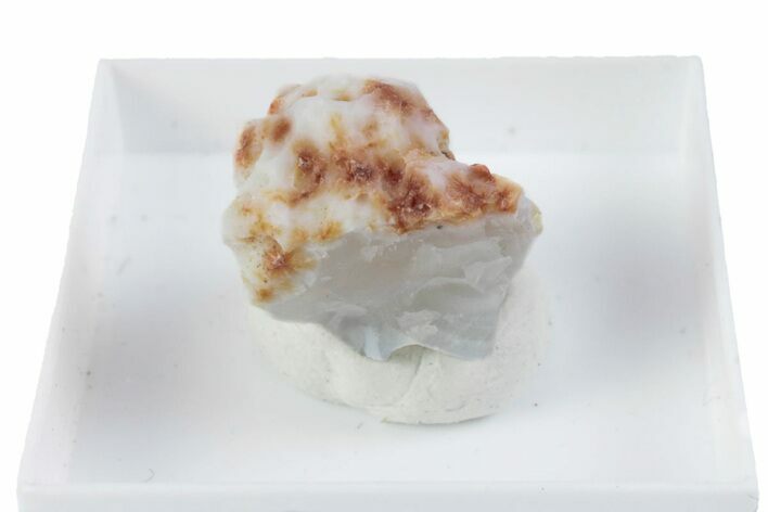 Orange Ferrierite-Mg Aggregates on Chalcedony - Canada #380165